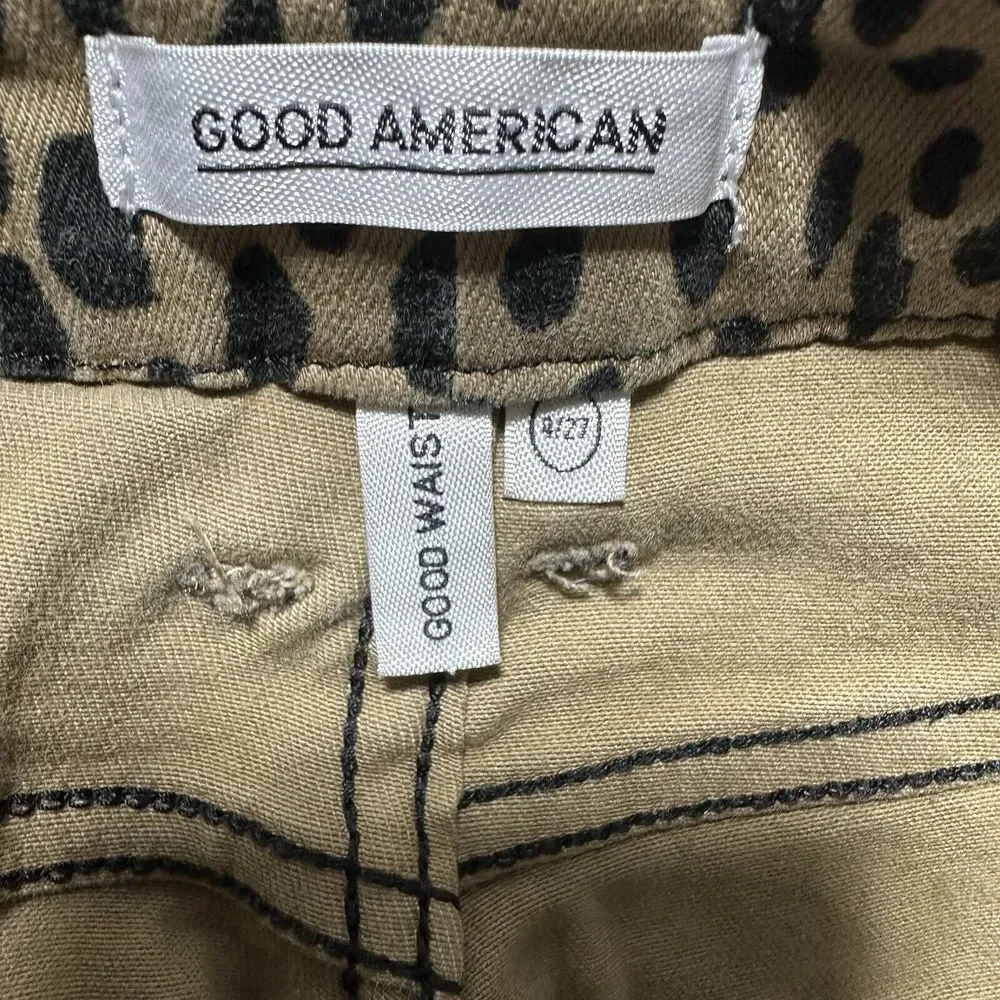 Good American Jeans Size 4 27 Good Waist‎  High Rise Skinny Leopard Print - Picture 8 of 10
